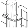 Farm Gate Screw-In Ring Chain Latch